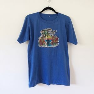 Vintage 70s Myrtle Beach is for Lovers Glitter Transfer Souvenir T-Shirt Sz Smal